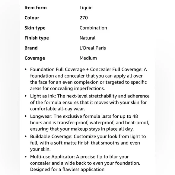 🆕L'Oreal Skin Ink Concealer - Light Tan - Picture 5 of 16